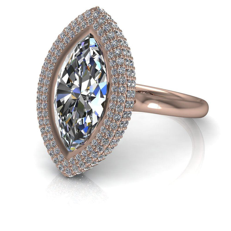 10kt rose gold Engagement Ring Bel Viaggio Designs, LLC