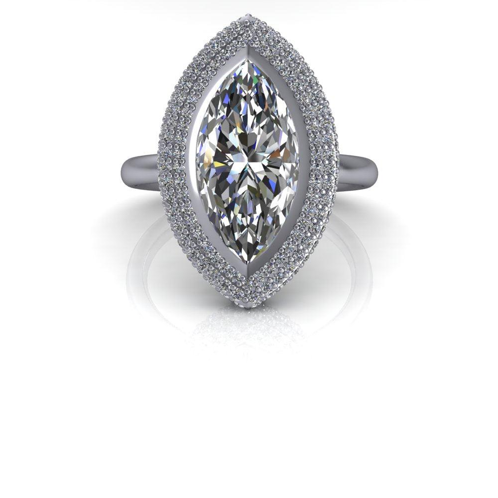 925 Silver Engagement Ring Bel Viaggio Designs, LLC