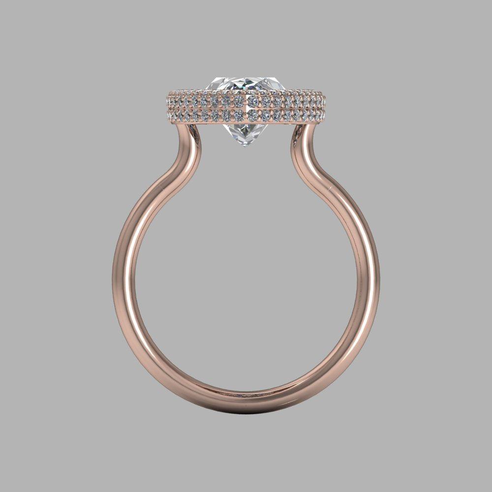 10kt rose gold Engagement Ring Bel Viaggio Designs, LLC