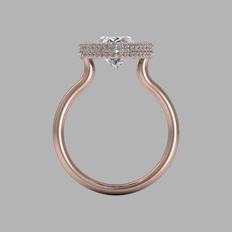 10kt rose gold Engagement Ring Bel Viaggio Designs, LLC