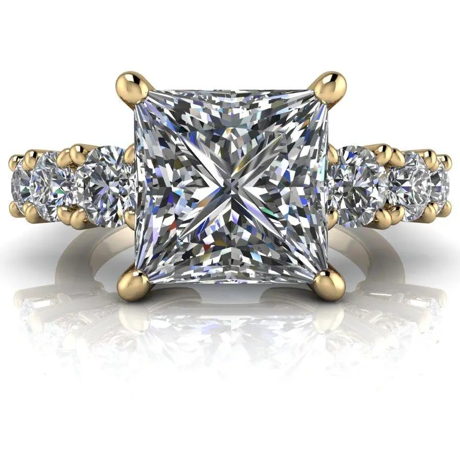 10kt yellow gold Engagement Ring Bel Viaggio Designs, LLC