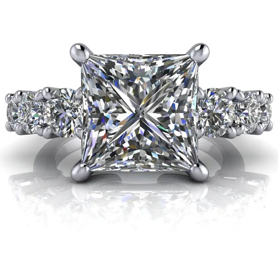 10kt white gold Engagement Ring Bel Viaggio Designs, LLC