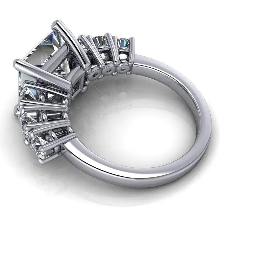 10kt white gold Engagement Ring Bel Viaggio Designs, LLC