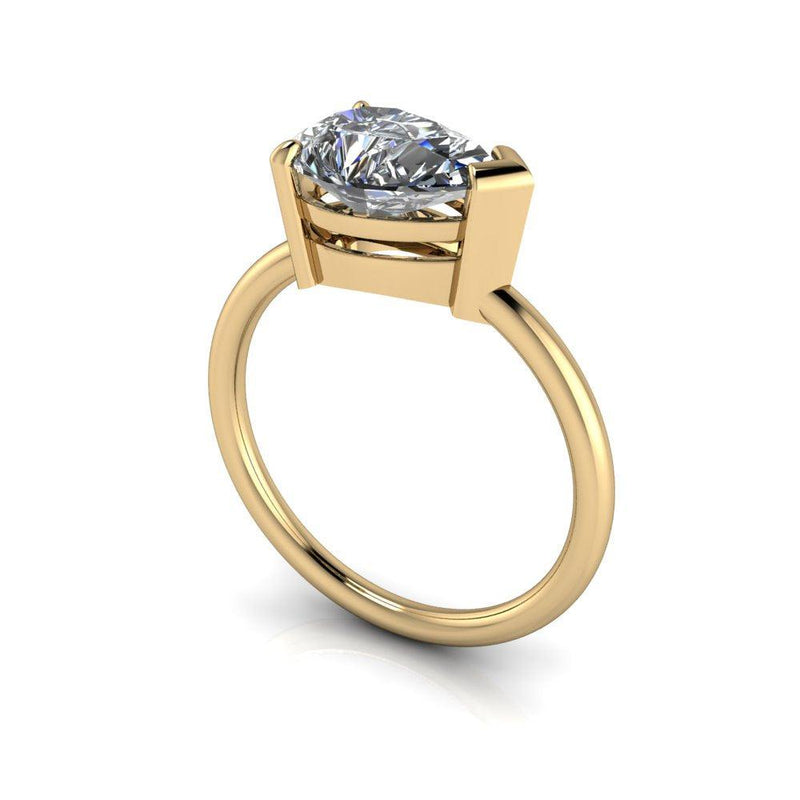 10kt yellow gold Engagement Ring Bel Viaggio Designs, LLC