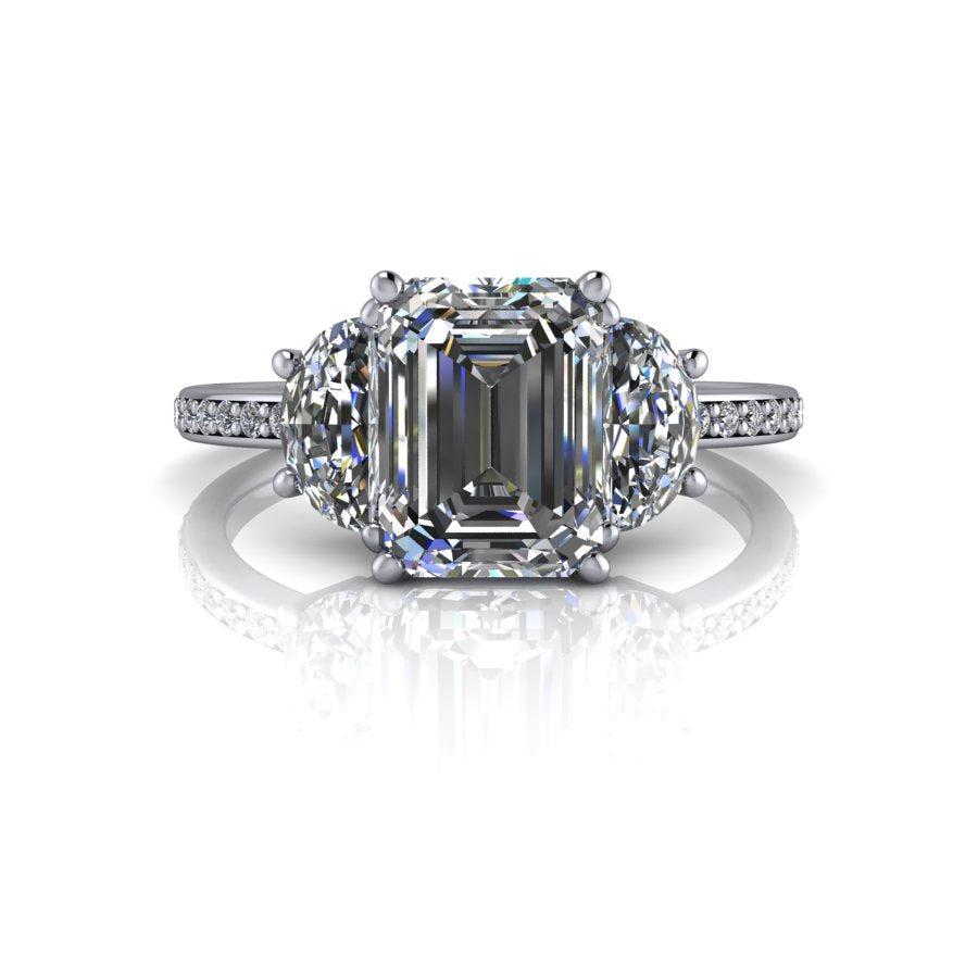 10kt white gold Engagement Ring Bel Viaggio Designs, LLC