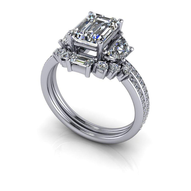 10kt white gold Engagement Ring Bel Viaggio Designs, LLC