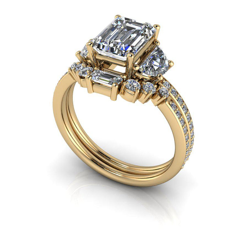 10kt yellow gold Engagement Ring Bel Viaggio Designs, LLC