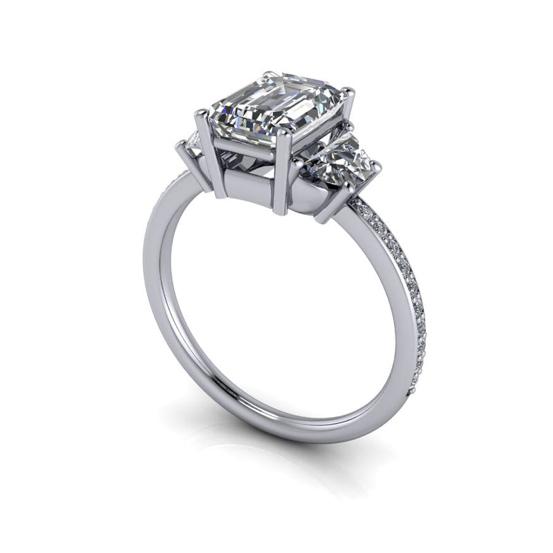 14 kt white gold Engagement Ring Bel Viaggio Designs, LLC