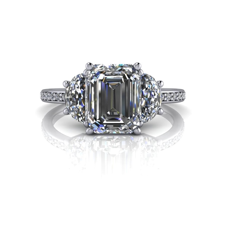 10kt white gold Engagement Ring Bel Viaggio Designs, LLC