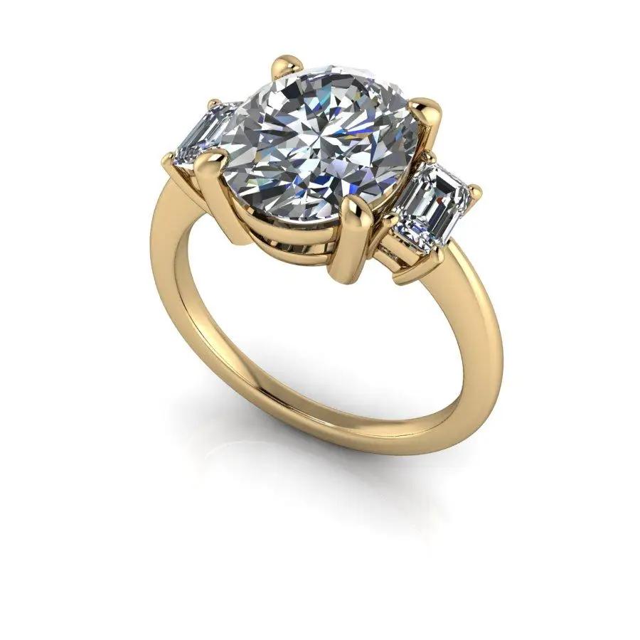 10kt yellow gold Engagement Ring Bel Viaggio Designs, LLC