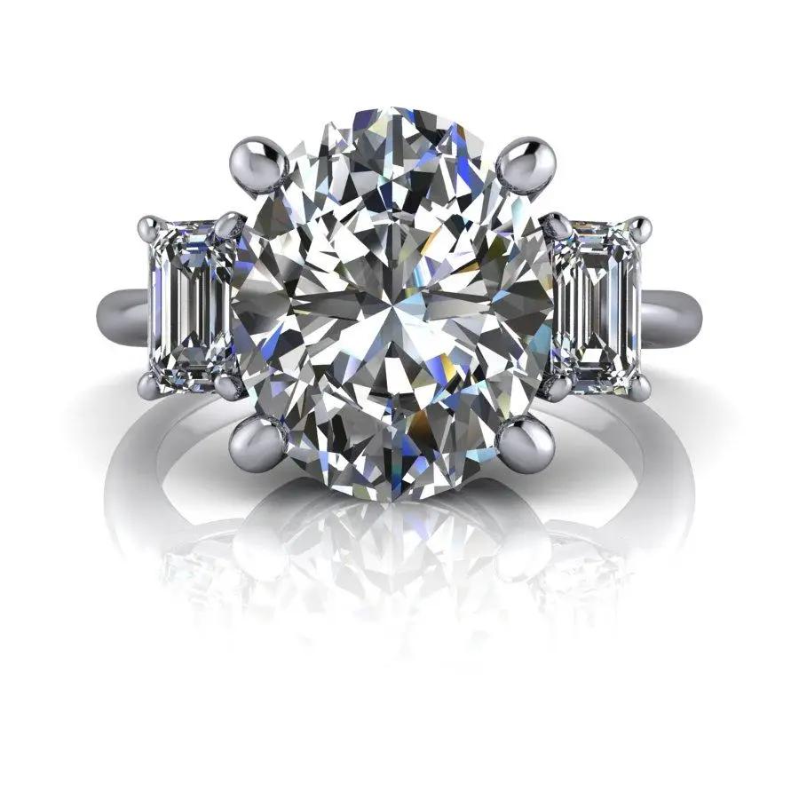 10kt white gold Engagement Ring Bel Viaggio Designs, LLC