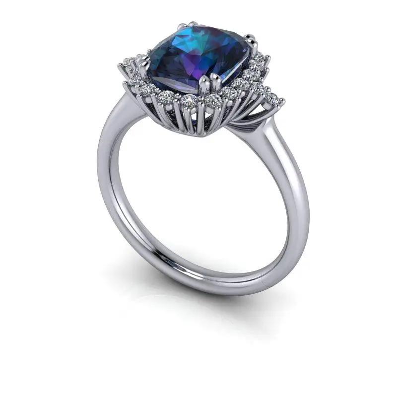 platinum Engagement Ring Bel Viaggio Designs, LLC