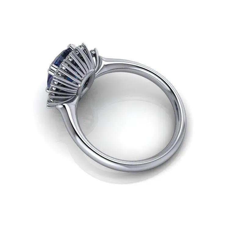 platinum Engagement Ring Bel Viaggio Designs, LLC