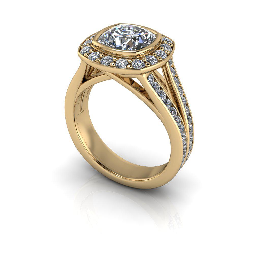 10kt yellow gold Engagement Ring Bel Viaggio Designs, LLC