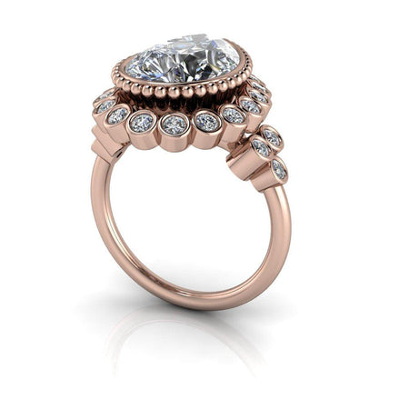 10kt rose gold Engagement Ring Bel Viaggio Designs, LLC