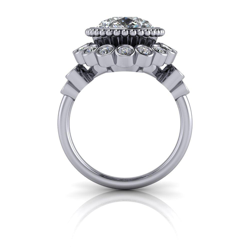 Silver Engagement Ring Bel Viaggio Designs, LLC