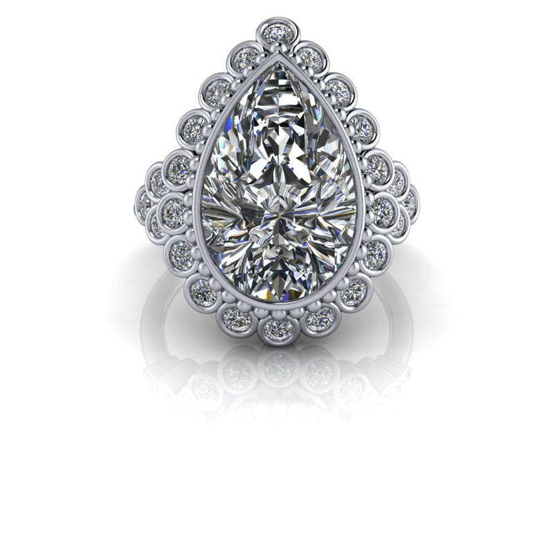 Silver Engagement Ring Bel Viaggio Designs, LLC