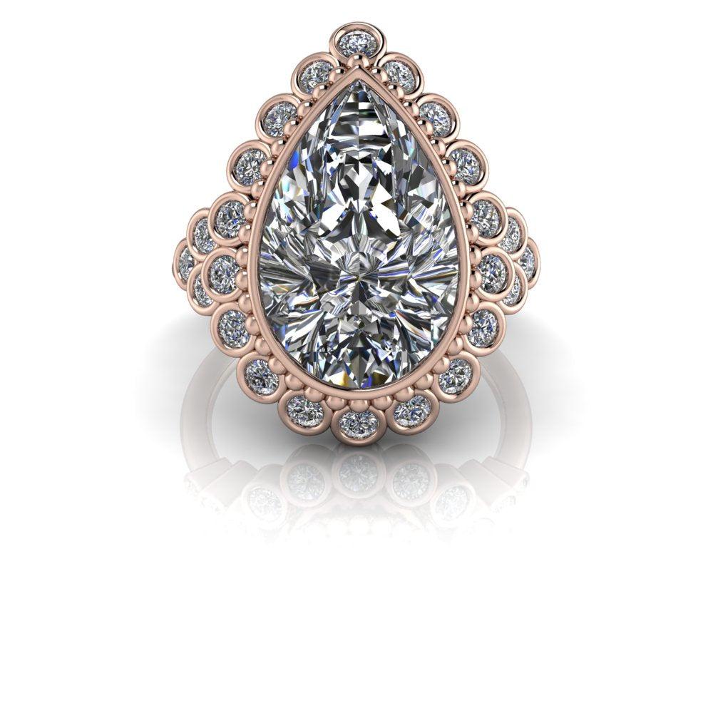 10kt rose gold Engagement Ring Bel Viaggio Designs, LLC