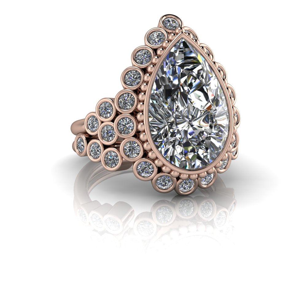 10kt rose gold Engagement Ring Bel Viaggio Designs, LLC