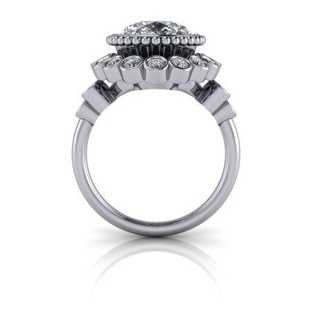 10kt white gold Engagement Ring Bel Viaggio Designs, LLC