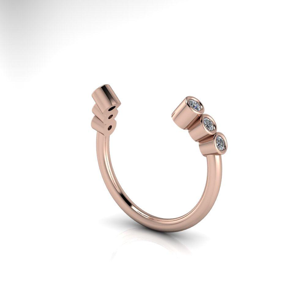 10kt rose gold Engagement Ring Bel Viaggio Designs, LLC