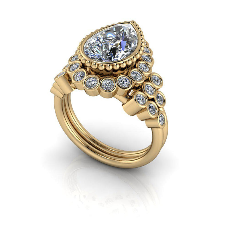 14 kt yellow gold Engagement Ring Bel Viaggio Designs, LLC