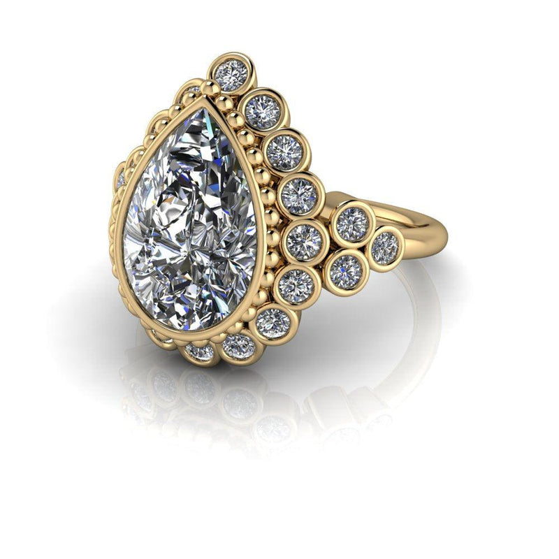 14 kt yellow gold Engagement Ring Bel Viaggio Designs, LLC