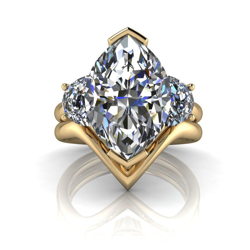 14 kt yellow gold Engagement Ring Bel Viaggio Designs, LLC