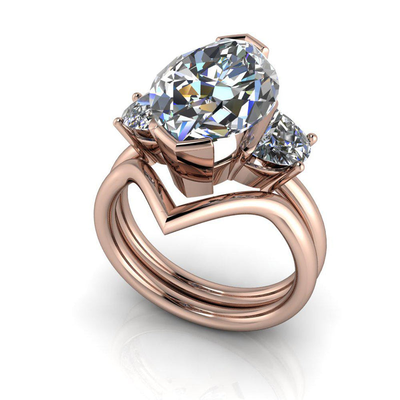 14 kt rose gold Engagement Ring Bel Viaggio Designs, LLC