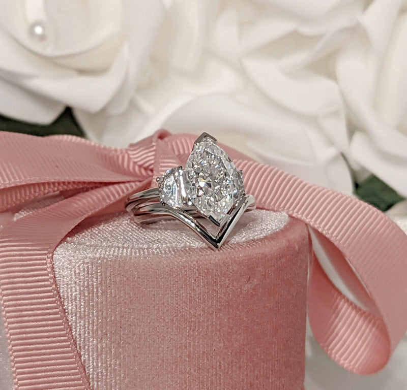 14 kt white gold Engagement Ring Bel Viaggio Designs, LLC