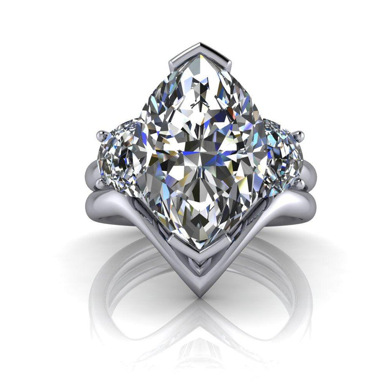 14 kt white gold Engagement Ring Bel Viaggio Designs, LLC