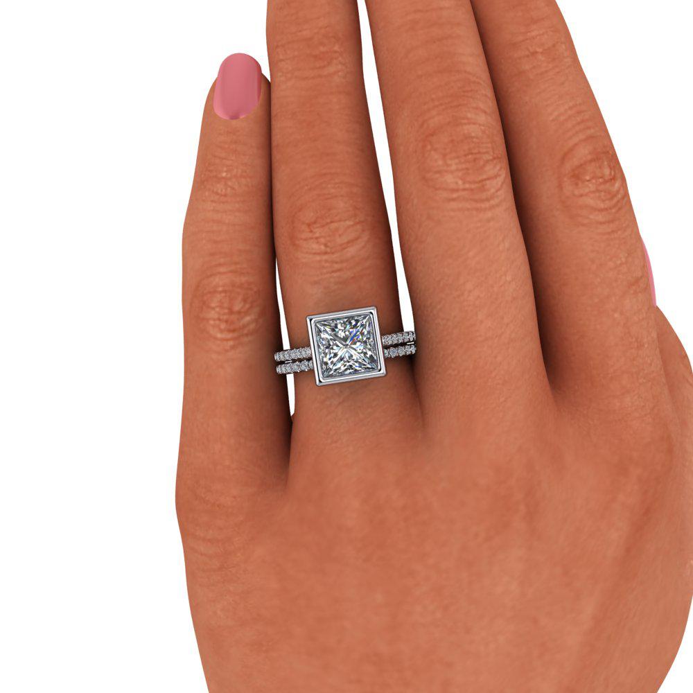 10kt white gold Engagement Ring Bel Viaggio Designs, LLC