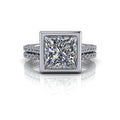 925 Silver Engagement Ring Bel Viaggio Designs, LLC