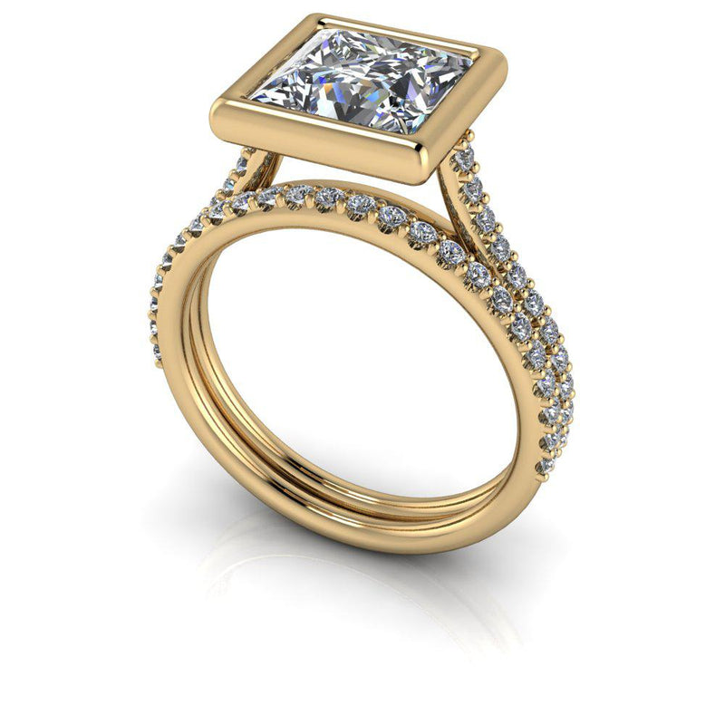 10kt yellow gold Engagement Ring Bel Viaggio Designs, LLC