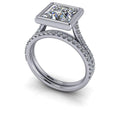 10kt white gold Engagement Ring Bel Viaggio Designs, LLC