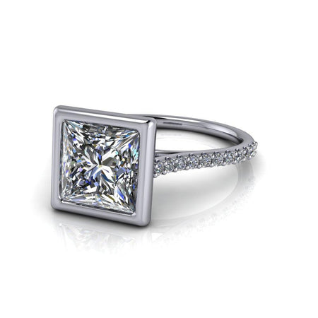 10kt white gold Engagement Ring Bel Viaggio Designs, LLC