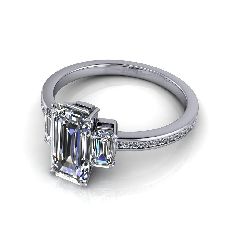 Silver Engagement Ring Bel Viaggio Designs, LLC