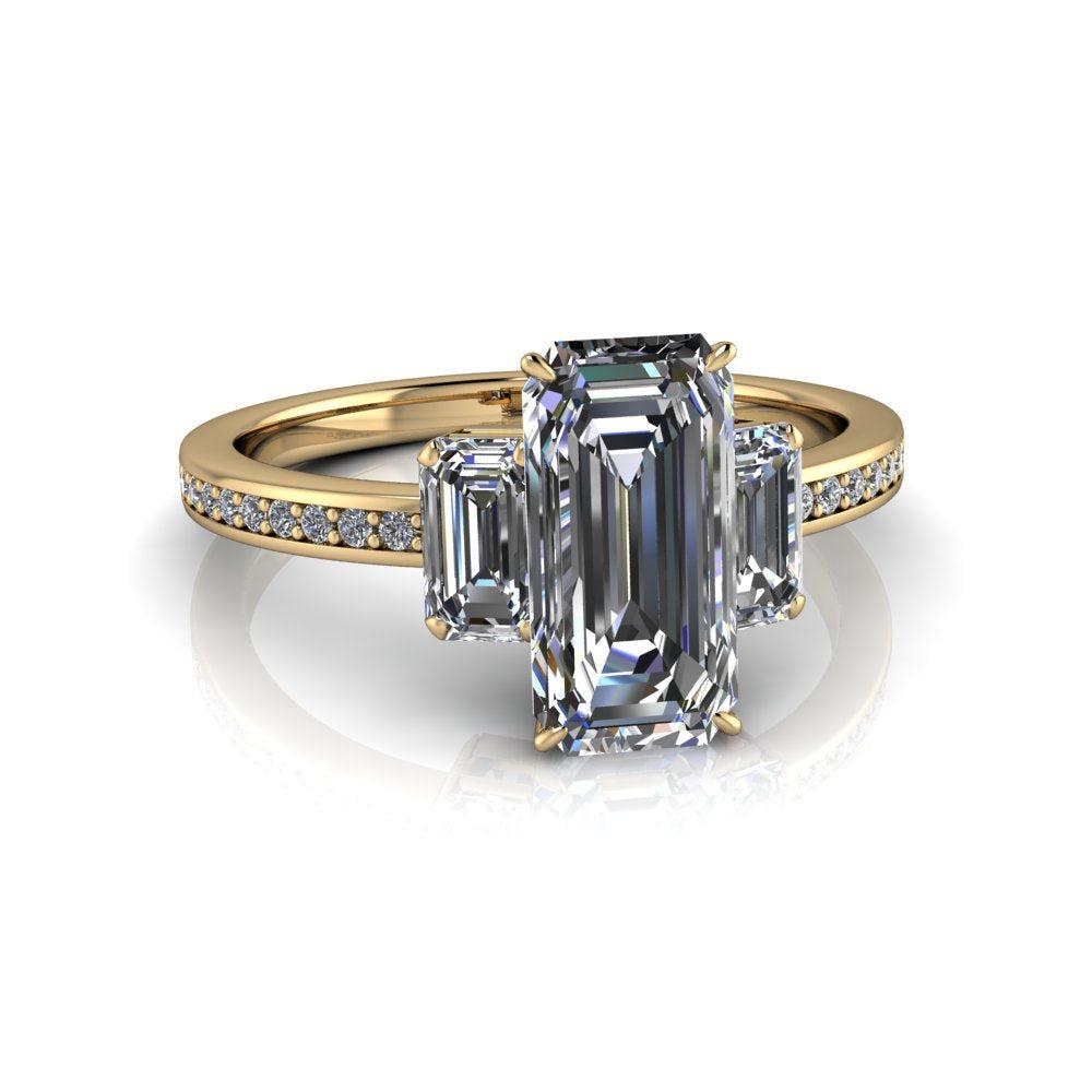 10kt yellow gold Engagement Ring Bel Viaggio Designs, LLC