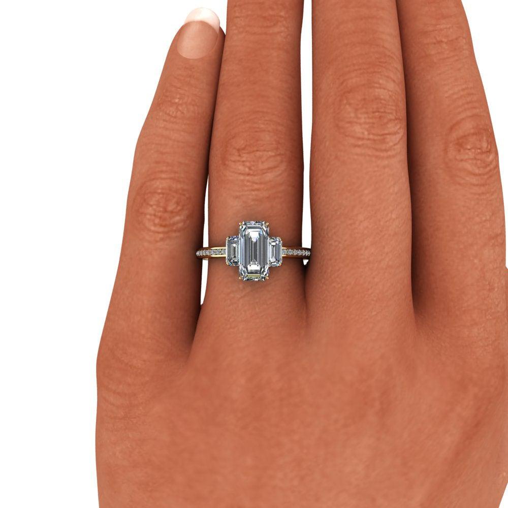 14kt white gold Engagement Ring Bel Viaggio Designs, LLC