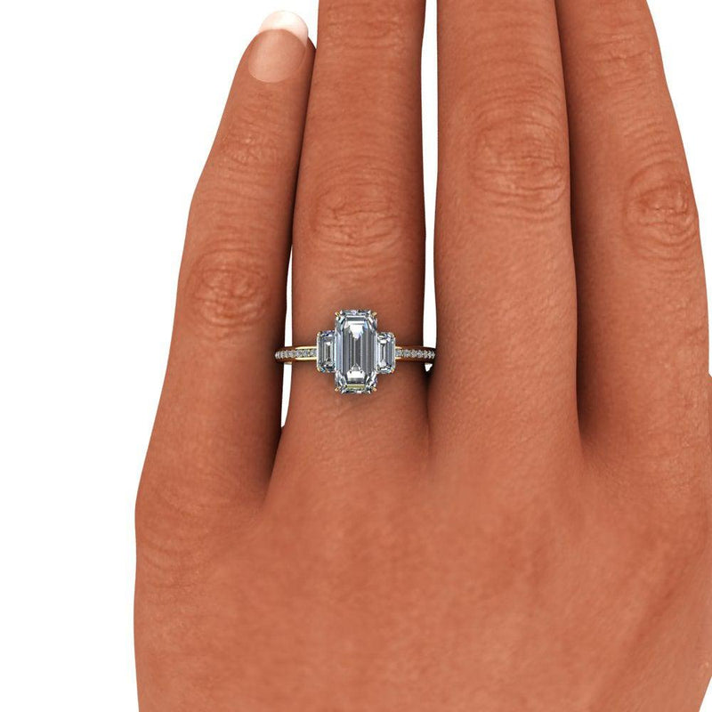 14kt white gold Engagement Ring Bel Viaggio Designs, LLC