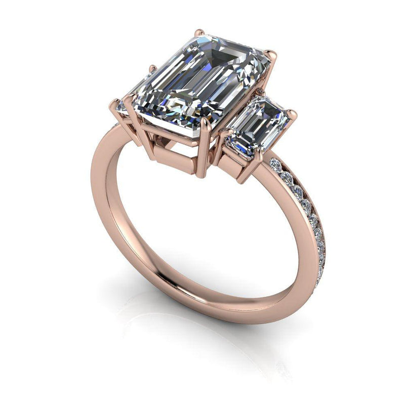 10kt rose gold Engagement Ring Bel Viaggio Designs, LLC