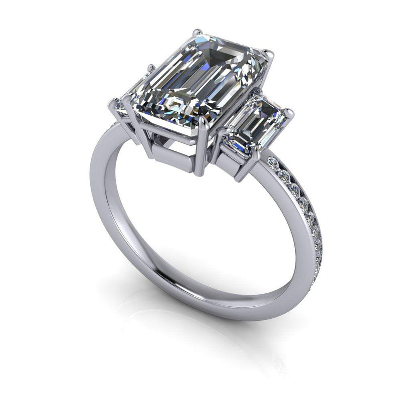 14kt white gold Engagement Ring Bel Viaggio Designs, LLC