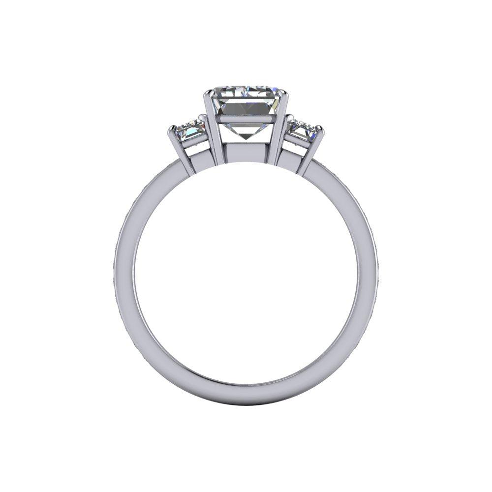 Silver Engagement Ring Bel Viaggio Designs, LLC