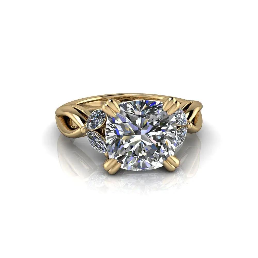 10kt yellow gold Engagement Ring Bel Viaggio Designs, LLC