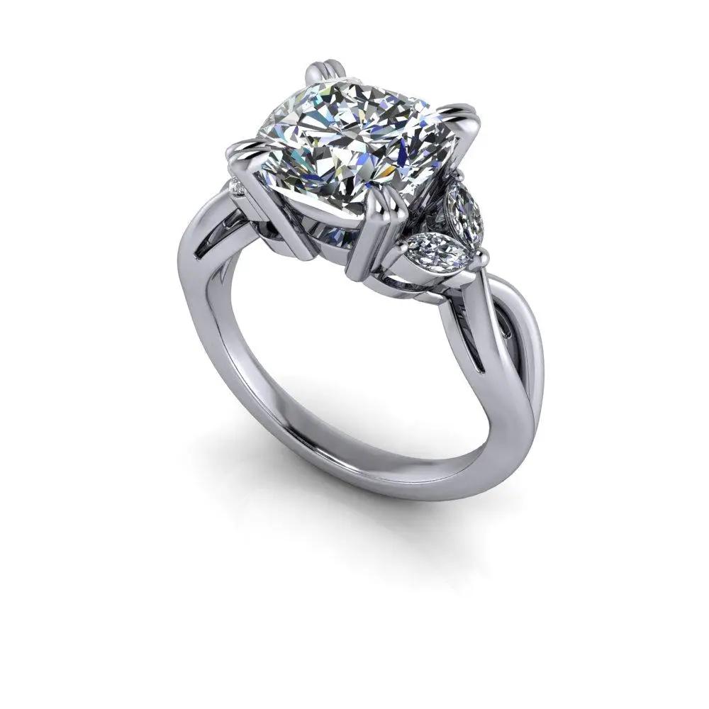 Silver Engagement Ring Bel Viaggio Designs, LLC