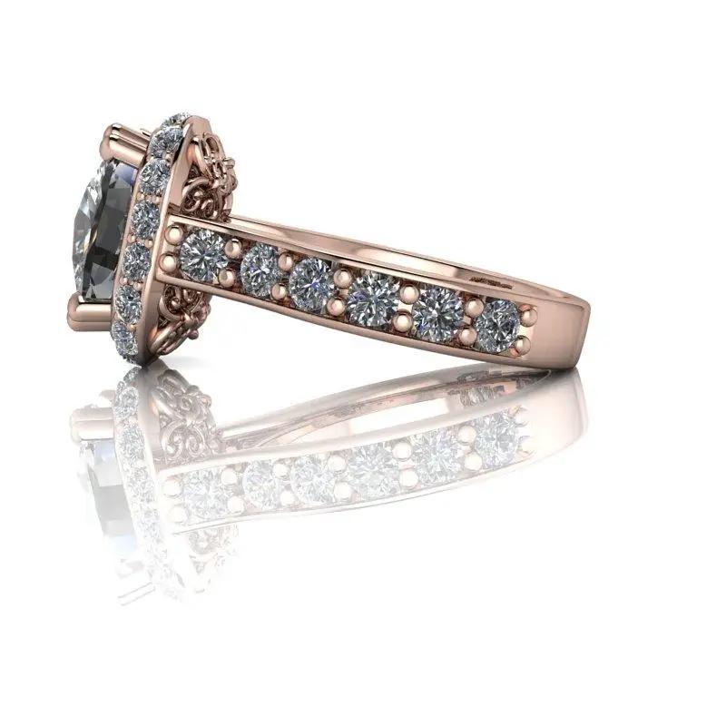 14 kt rose gold Engagement Ring Bel Viaggio Designs, LLC