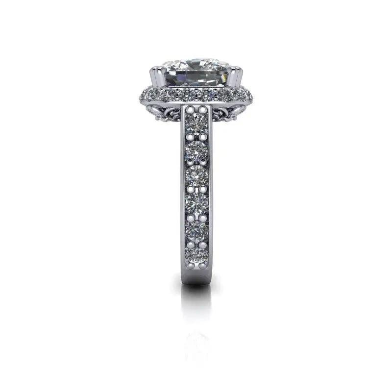 platinum Engagement Ring Bel Viaggio Designs, LLC