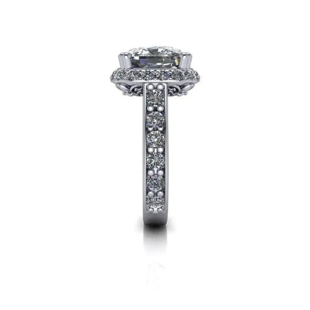 platinum Engagement Ring Bel Viaggio Designs, LLC