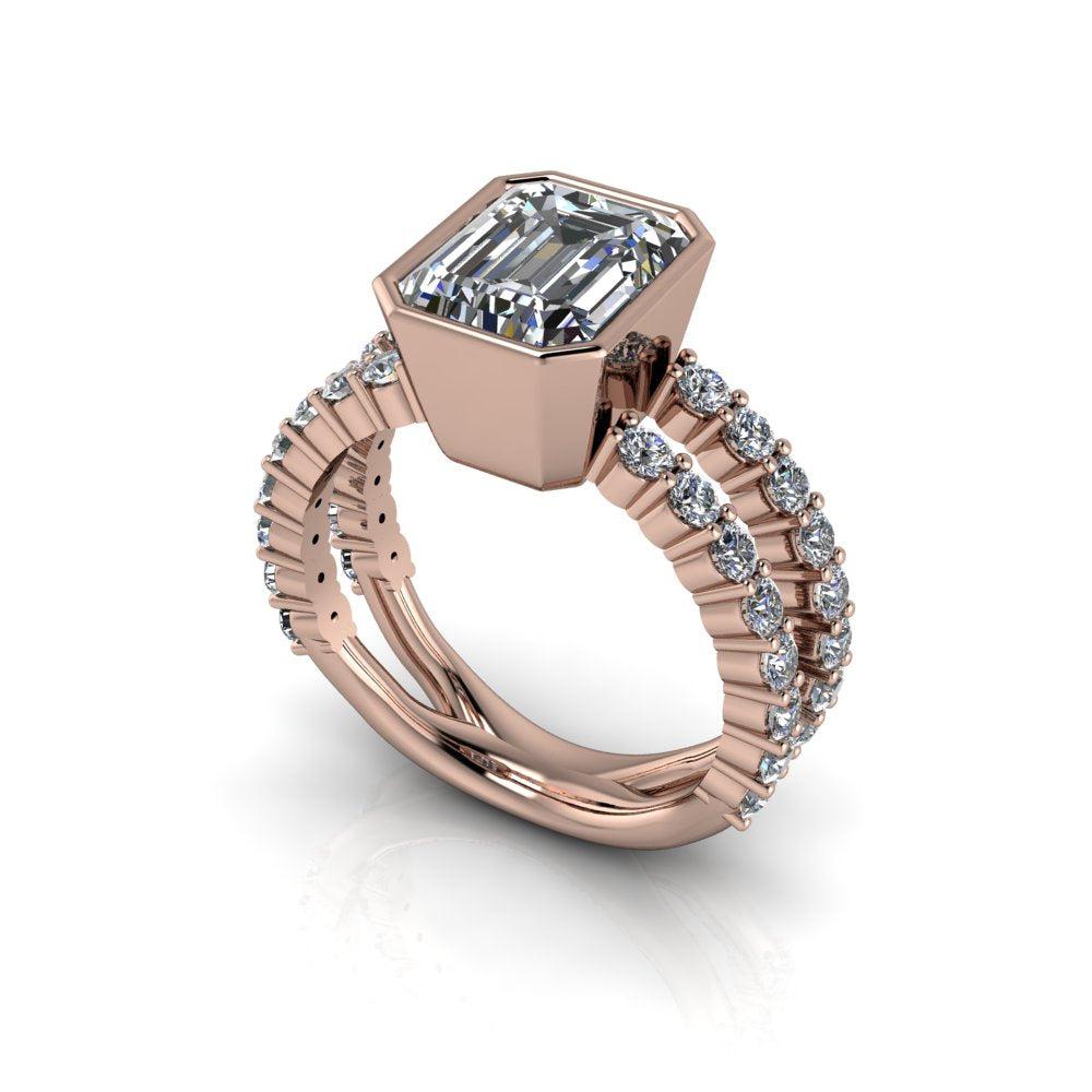 10kt rose gold Engagement Ring Bel Viaggio Designs, LLC