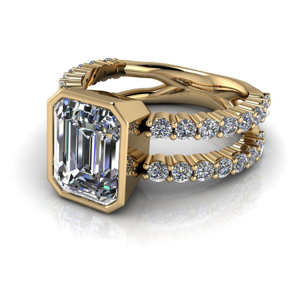 10kt yellow gold Engagement Ring Bel Viaggio Designs, LLC